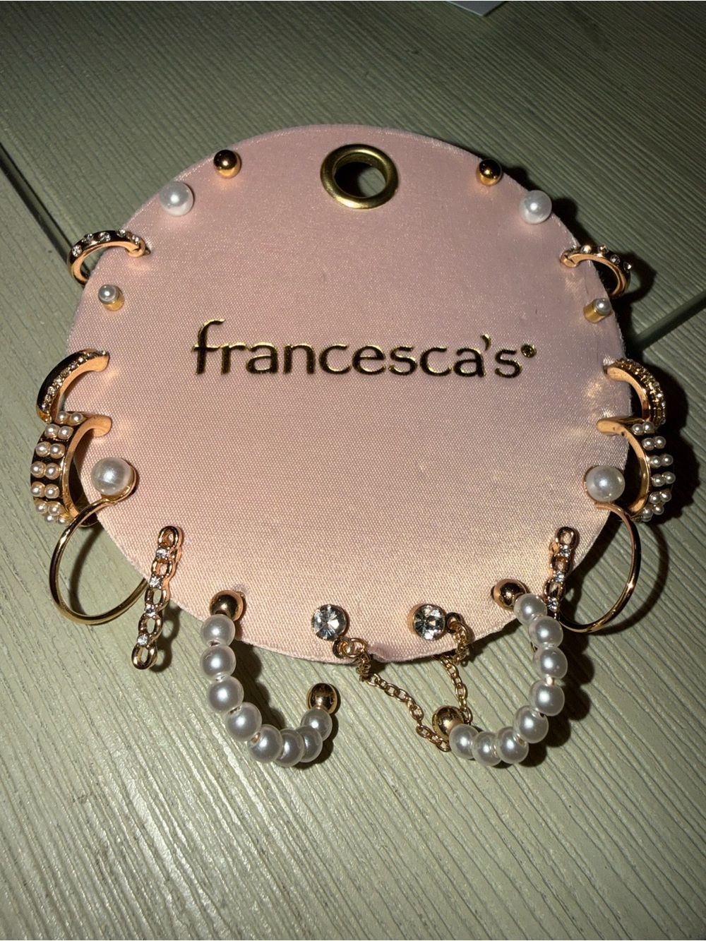 Francesca's Collections Gold Earring Set